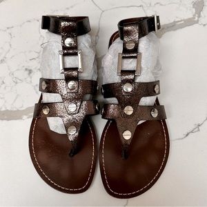 Tory Burch Briza Leather Gladiator Sandals size 7 1/2